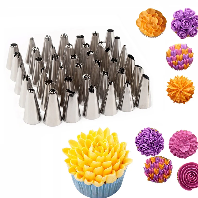 41 PCS/Set Decorating Tools of Icing Piping Nozzles Tips Pastry Fondant Cake Cupcake Sugarcraft