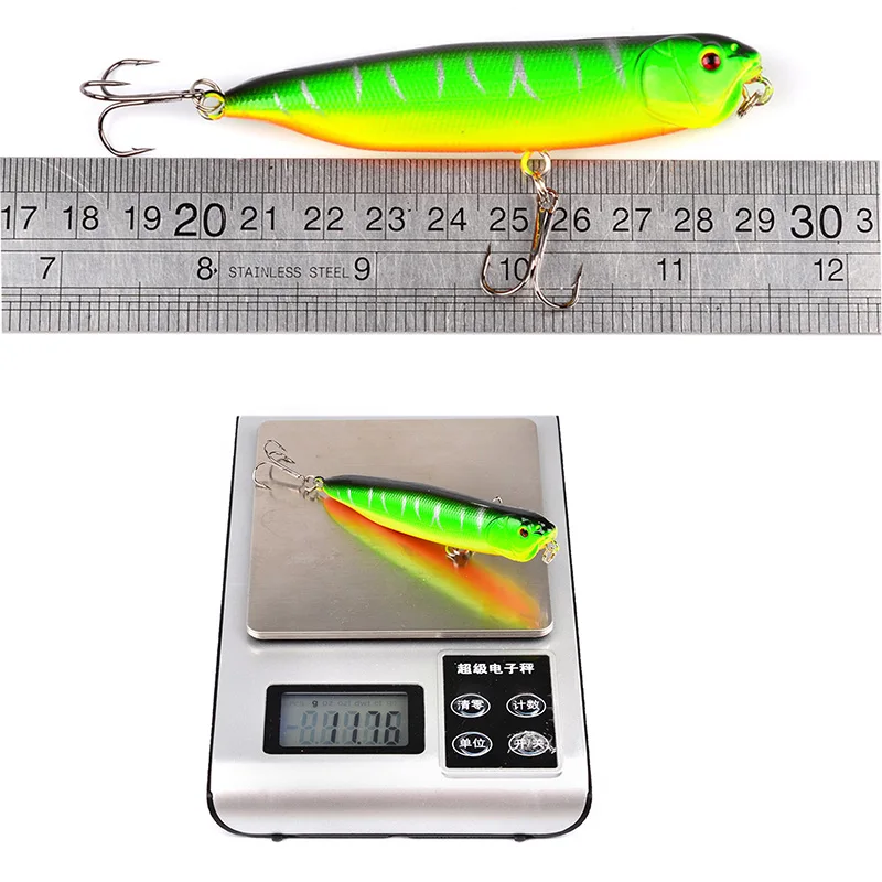 1Pcs 9cm 12g Wobbler Jigging fishing lures assorted colors minnow crank tungsten weight system hot model crank bait 6 colors