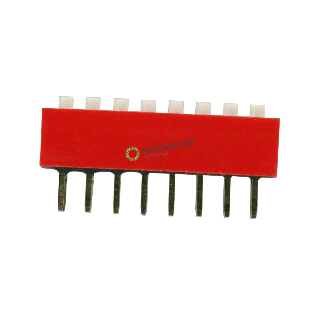 10 pieces. Red 2.54 mm Pitch 8 position 8-bit Slip type DIP switch module