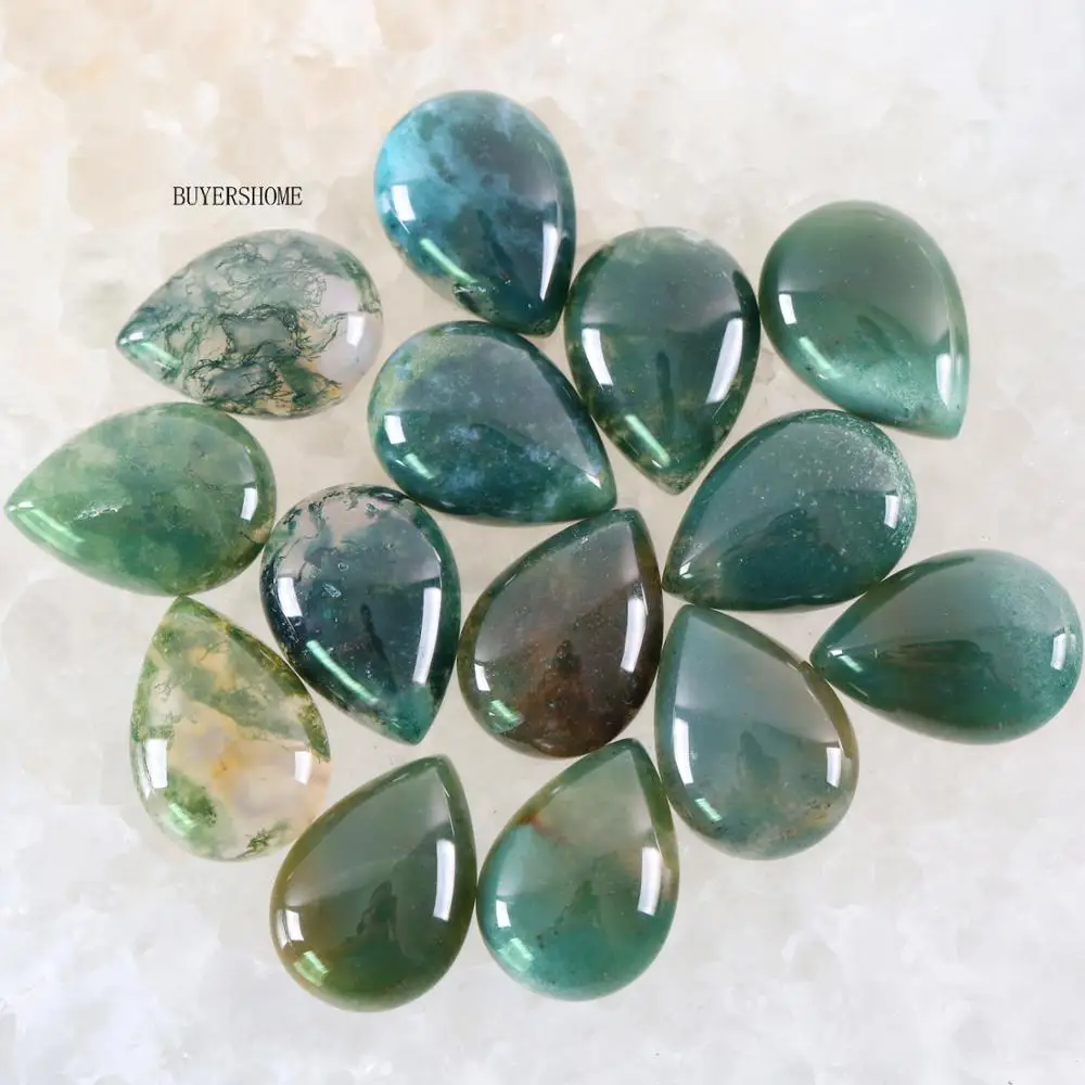 10Pcs/lot Water Drop 18x13MM CAB Cabochon Natural Stone Multi color Bead For Jewelry Making Necklace Pendant Bracelet Earrings