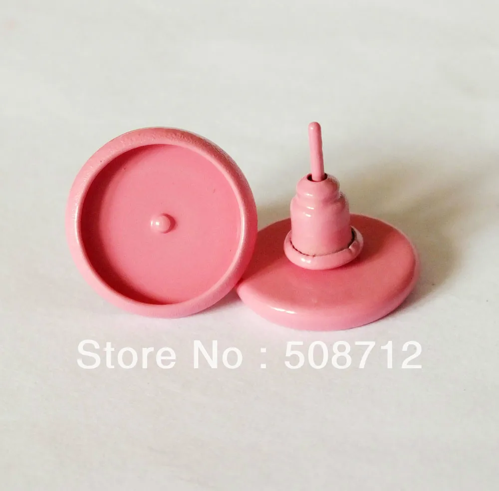 

Free shipping!!! 300sets /lot 10mm Pad Pink Earrings Stud , Blanks Base Tray Bezel Cameo Setting Post Bullet Stopper Back