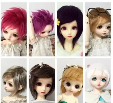 

1/3 1/4 1/6 8 10 12 bylthe yosd SD AOD DOD BJD wig MSD Dollfie furwig doll toy woolwig 11cm 12CM 18 19cm22cm23cm24cm fw000