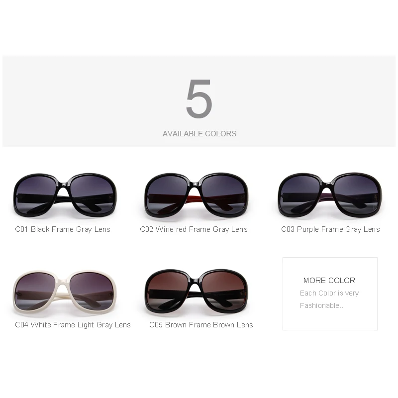MERRYS DESIGN Women Retro Polarized Sunglasses Lady Driving Sun Glasses 100% UV Protection S6036