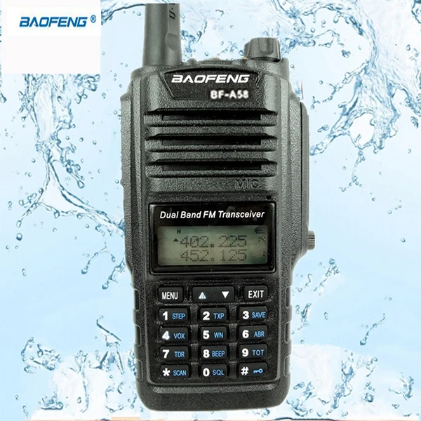 

multiband Professional Walkie Talkie Waterproof BAOFENG BF-A58 With SOS FM Radio Station CB Ham Radio Two Way Dual Band Vhf Uhf