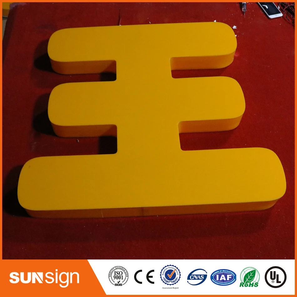 Custom design LED letter fonts 3d letters