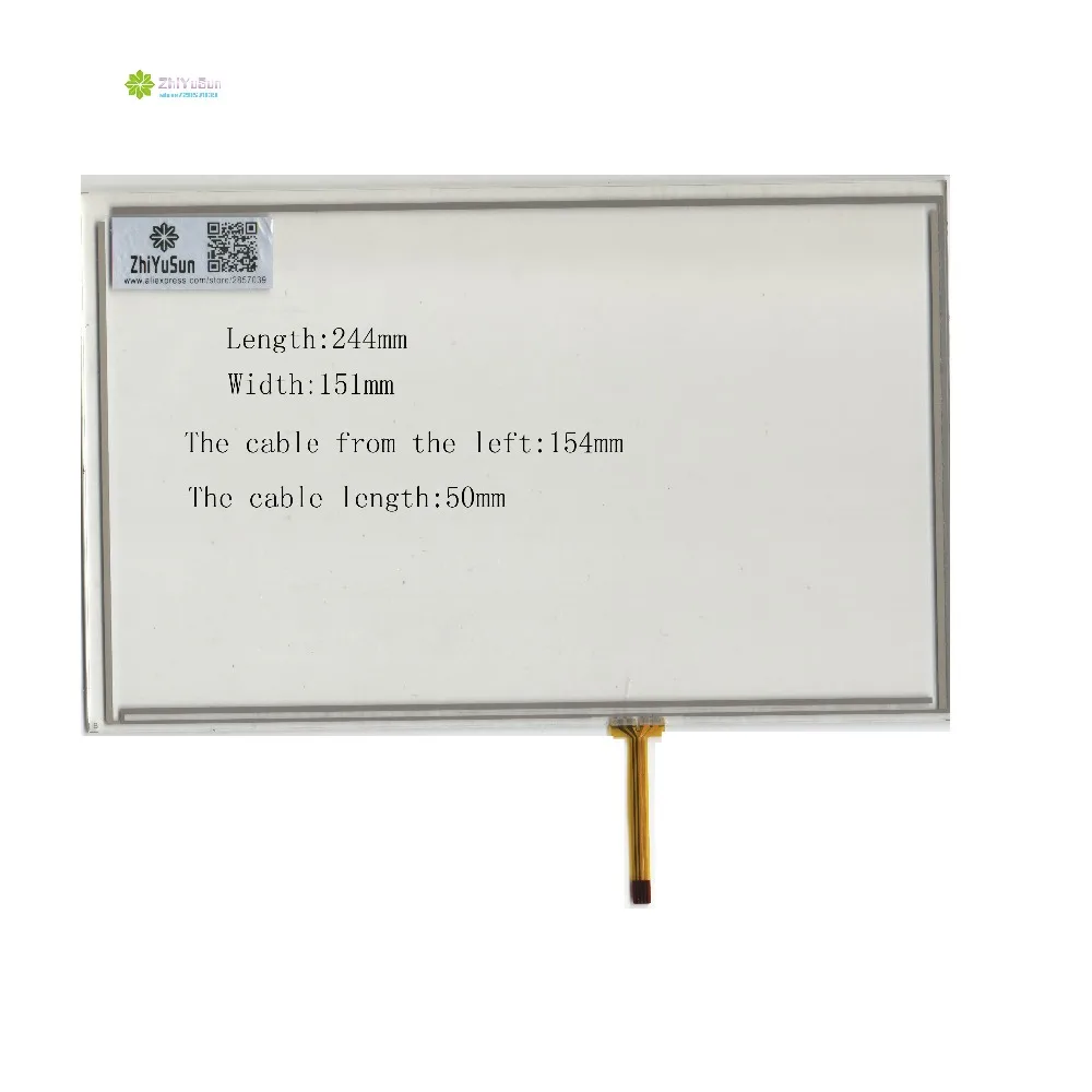 

ZhiYuSun 244mm*151mm 10.4inch 4lines NEW touch screen panel TOUCH glass sensor 244*151 for DVD car touch screen