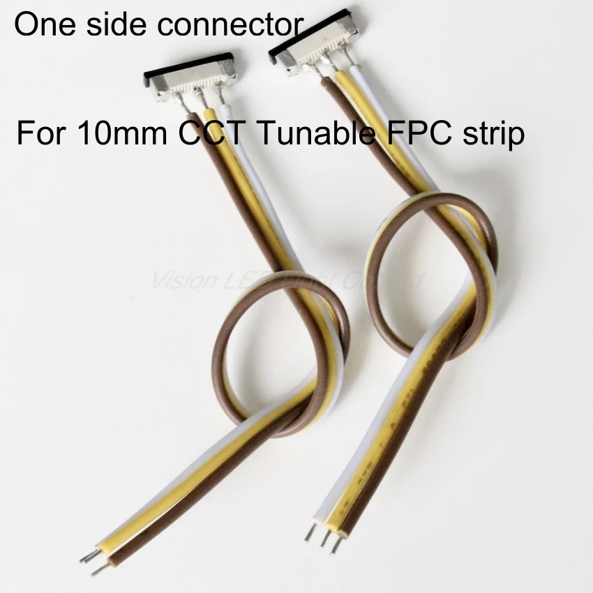 LED CCT tunable adjustable WW CW 3 wire  Strips connector for 8mm and 10mm FPC LED  Strip Light with 15cm wire. High quality