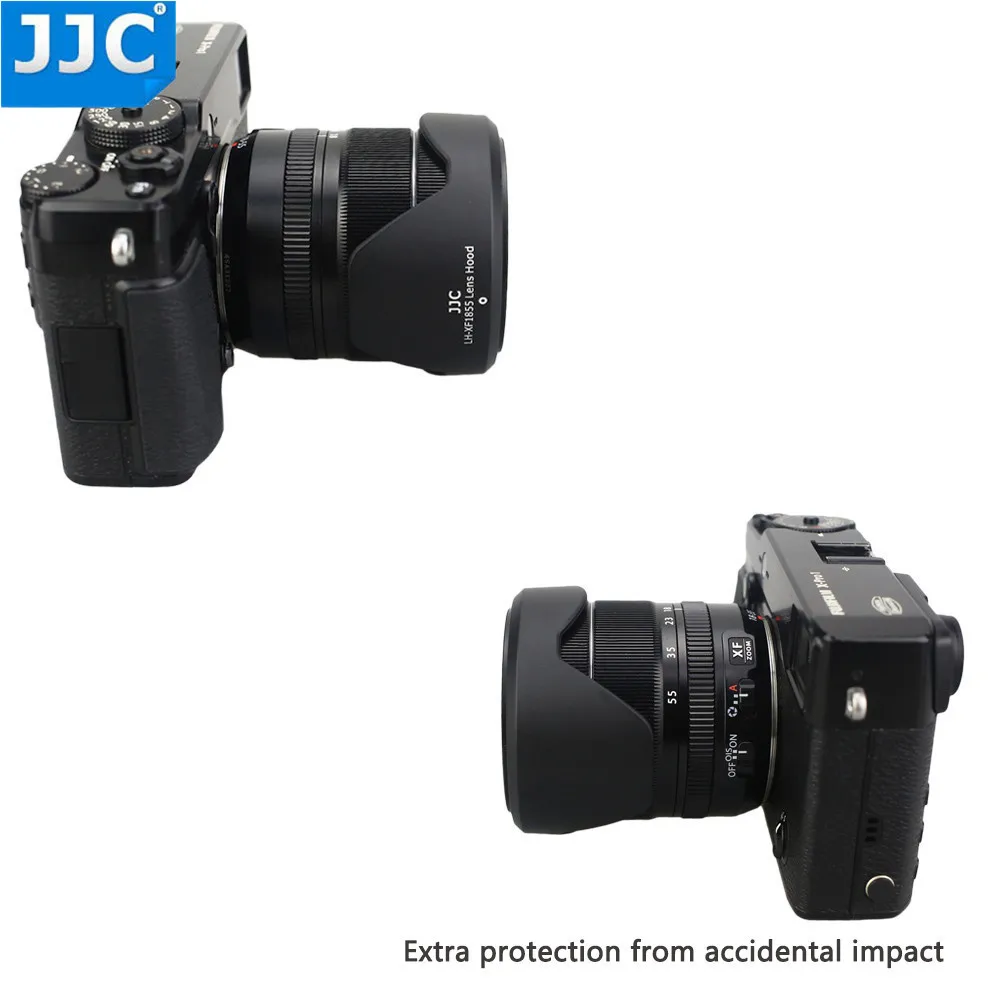 JJC เลนส์กล้องเลนส์สีดำสำหรับ FUJINON XF14mm F2.8 R/XF18-55mm F2.8-4 R เลนส์ LM OIS