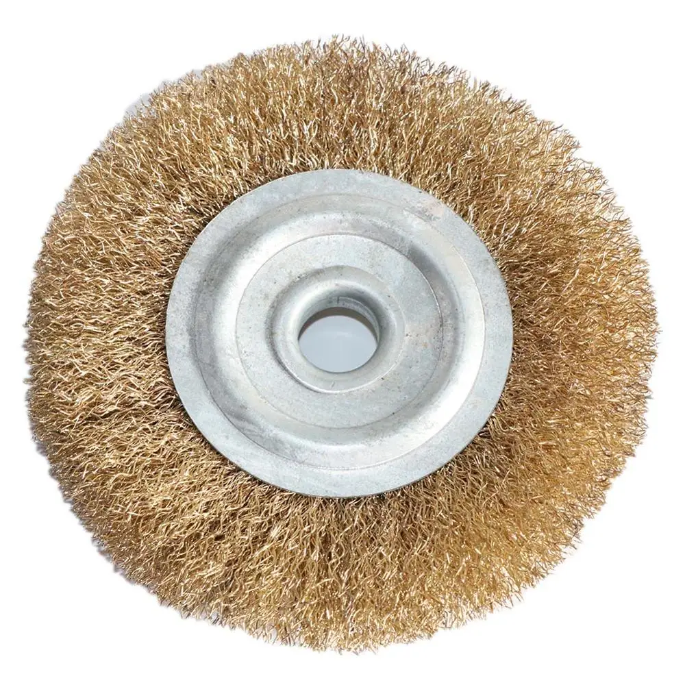 1pc 2pc Flat Wire Wheel Brush 3”-8“ for Bench Grinder Polishing Abrasive Tool For Metal wood Derust Deburring remove paint