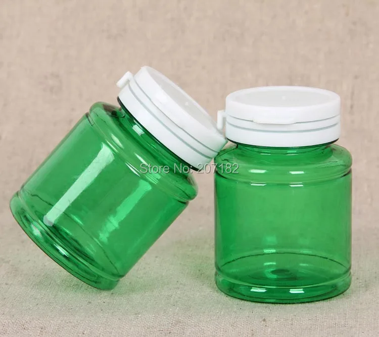 (500pcs/lot) 50ml Green Color PET Forcedly Liquid Bottle Cosmetic Bottle Plastic Bottle---Pull Ring Cap