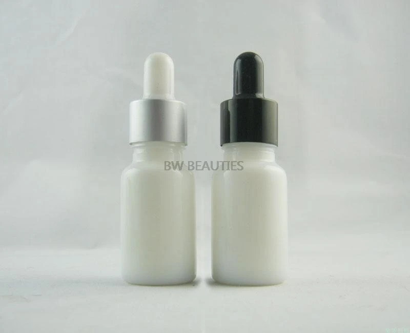 

300pcs/lot 5ml 10ml Glass Empty Cosmetic Liquid Dropper Bottle, DIY White Porcelain Bottle Superior Quality Essential Oil Bottle