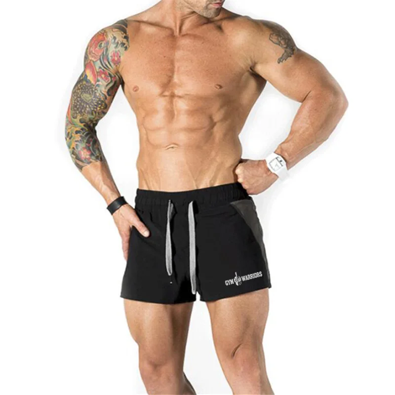 Brand Mens Running Shorts Gym Fitness Training Quick Dry Beach Short Pants Male Summer Sports Workout slim fit Bottoms Clothing