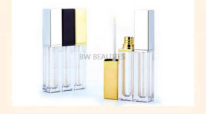 6.5ml Empty Plastic Black Gold Lip Balm Gloss Tubes Bottle Containers Lipstick Fashion Lip Tubes