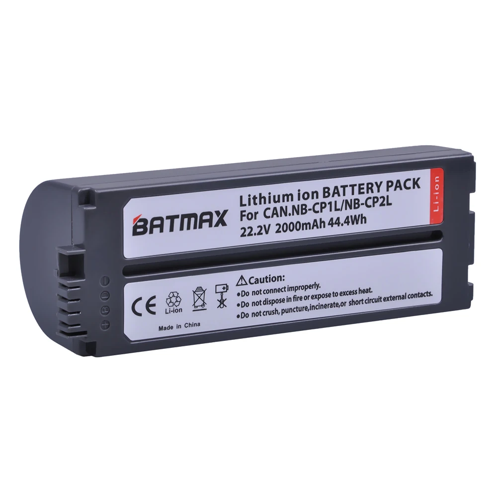 Batmax NB-CP2LH NB-CP2L แบตเตอรี่และเครื่องชาร์จสําหรับ Canon SELPHY NB-CP1L,CG-CP200 CP1500 CP1300 CP1200 CP910 CP900 CP800 CP790 CP780