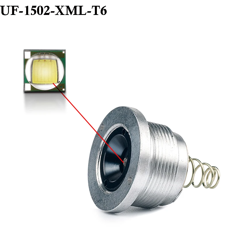 UniqueFire Origninal UF-1502  T6 LED Drop in Pill Most Powerful White Light Led 5Mode(H/M/L/Strobe/SOS)Operated Lamp Holder