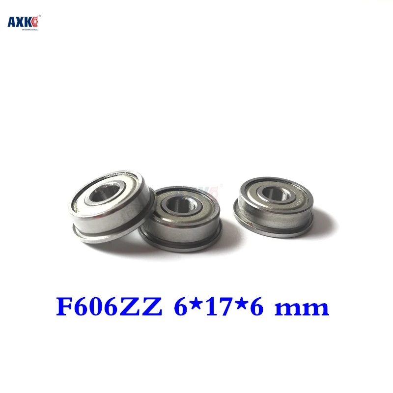 2023 Hot Sale Time-limited Steel Rodamientos 10pcs Free Shipping Flange Bushing Ball Bearings F606zz 6*17*6 Mm