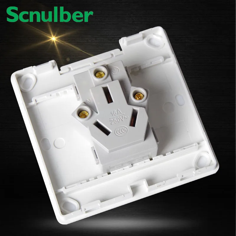 air condition water heater white 86mm surface mounted 16A 220V socket outlet wal switch