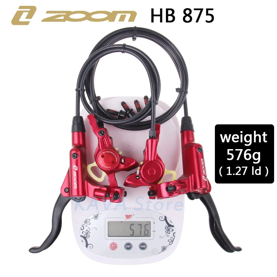 ZOOM HB 875 Hydraulischer Bremshebel Vorne 800 / Hinten 1400 mm für Mountainbike MTB Fahrrad Scheibenbremse Klemmbremse Bremsbeläge Bestseller 2019 – Detail 9