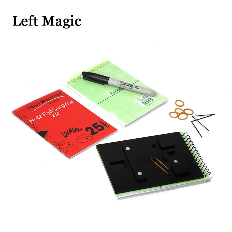 Note Pad Surprise 2.0 ( DVD+Gimmick ) Magic Tricks Stage Close Up Magic Props Fun Magic Gimmick Illusions Mentalism Accessories