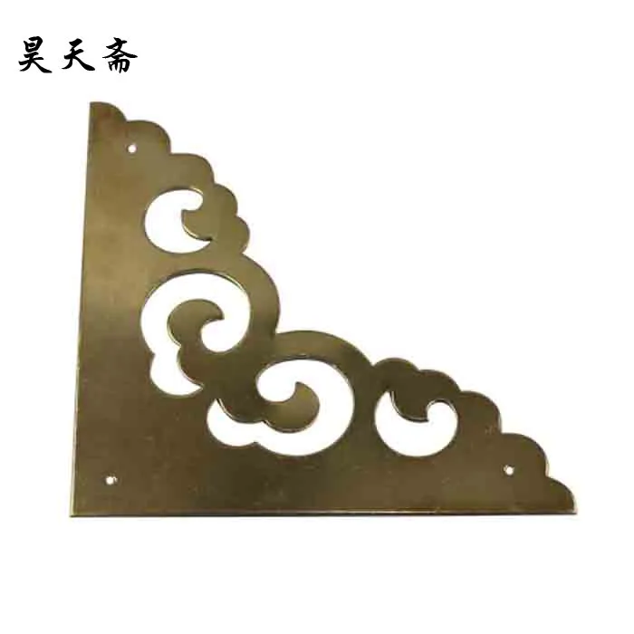 [Haotian vegetarian] Chinese home copper fittings / single bread corner 11cm / Copper Corner HTG-066