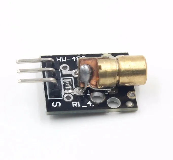 KY-008 650nm Laser sensor Module 6mm 5 V 5 mW Rode Laser Dot Diode Koperen Hoofd Connector