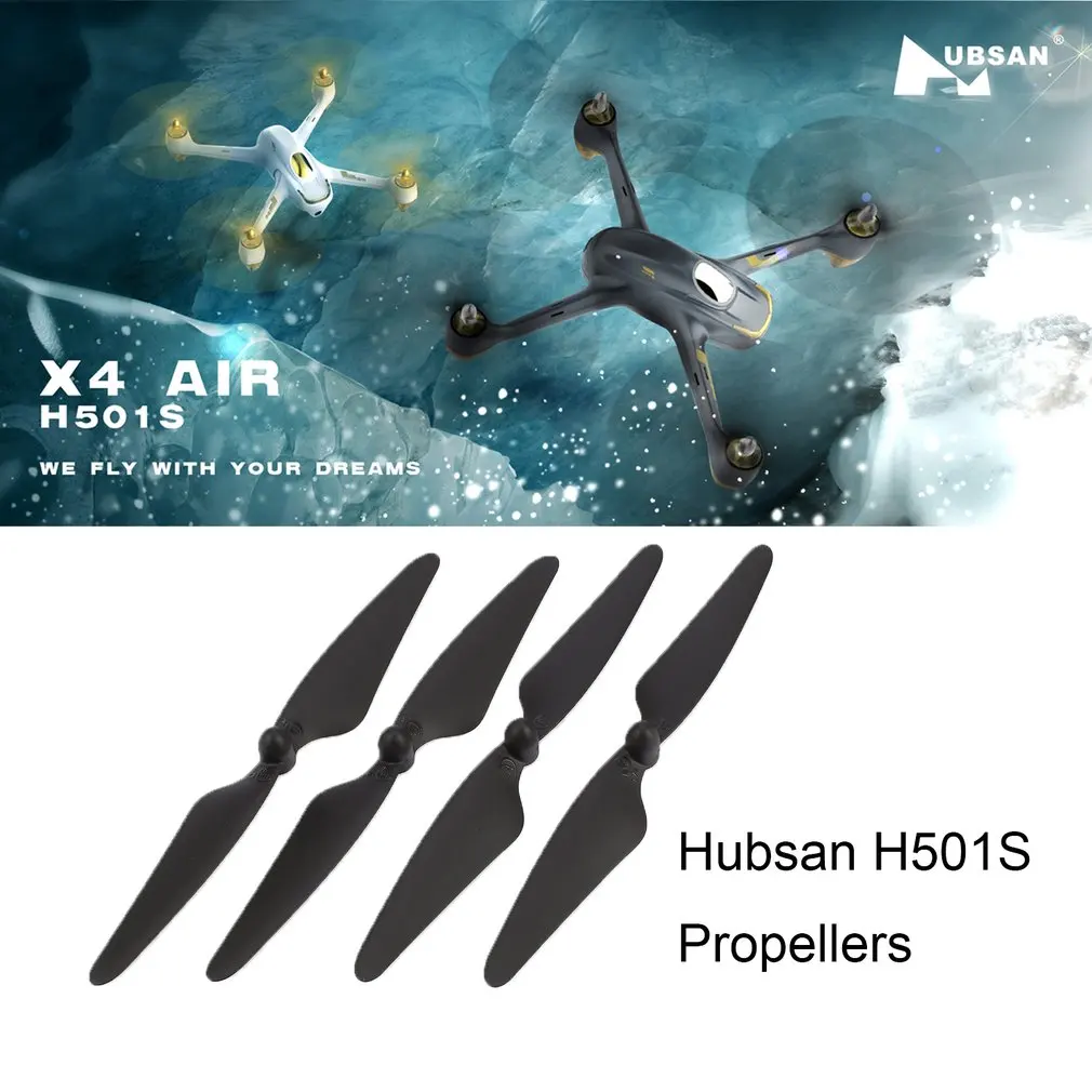 2 Pairs Original Hubsan H501S CW/CCW Propellers Blade RC Part for Hubsan H501C H501A H501M 501 RC Quadcopter RC Drone Parts&Acce