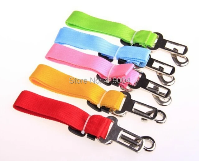 Fedex DHL Free Shipping 7 colors Pet Dog Car Clip Safety Seat Belt Size 2.5x70cm,100pcs/lot