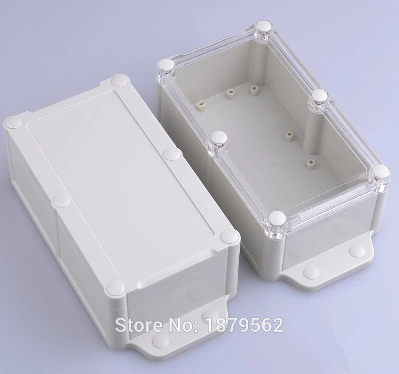 [2 Styles] 200*94*60mm wall mount waterproof enclosure abs plastic electronics project box ip68 housing DIY PLC junction box