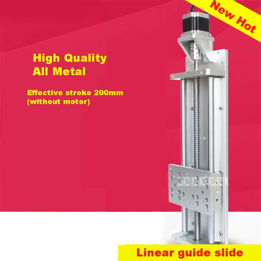 KR100-200MM-1605 Ball Screw Manual Slide Full Aluminum Linear Guide Slide Module Effective Stroke 200mm (160*100mm) Hot Selling