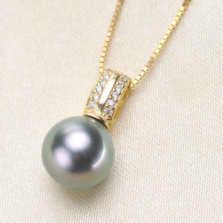 S925 Sterling Silver Pearl Pendant Holder Women DIY Pearl Pendant Jewelry Accessory 6Pieces/Lot