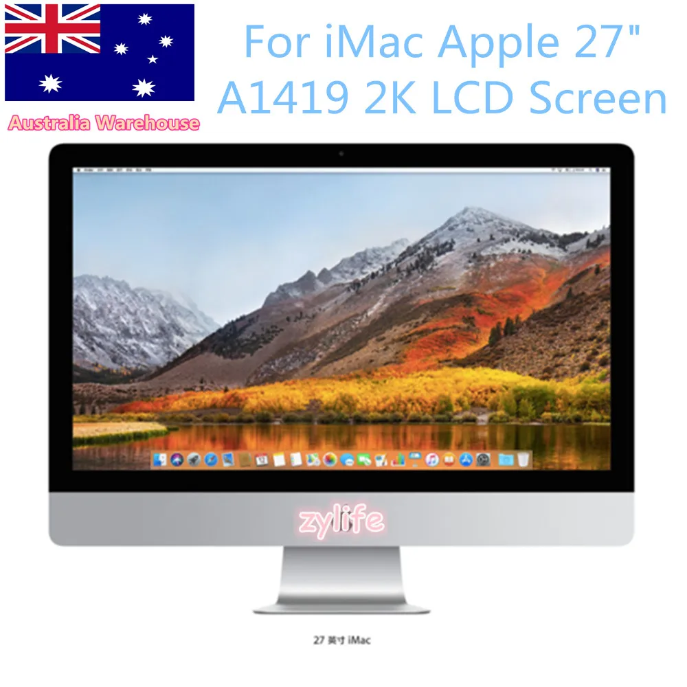 

Ship Australia for Apple iMac 27" A1419 2K LCD Screen Display Assembly LM270WQ1 SD F1 (SD) (F2) 661-7169 2012 2013 EMC:2546