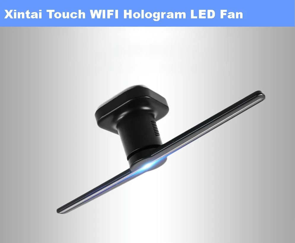 

Xintai Touch Wifi 3D Hologram Advertising Display LED Fan Holographic Imaging 3D Naked Eye LED Fan APP control