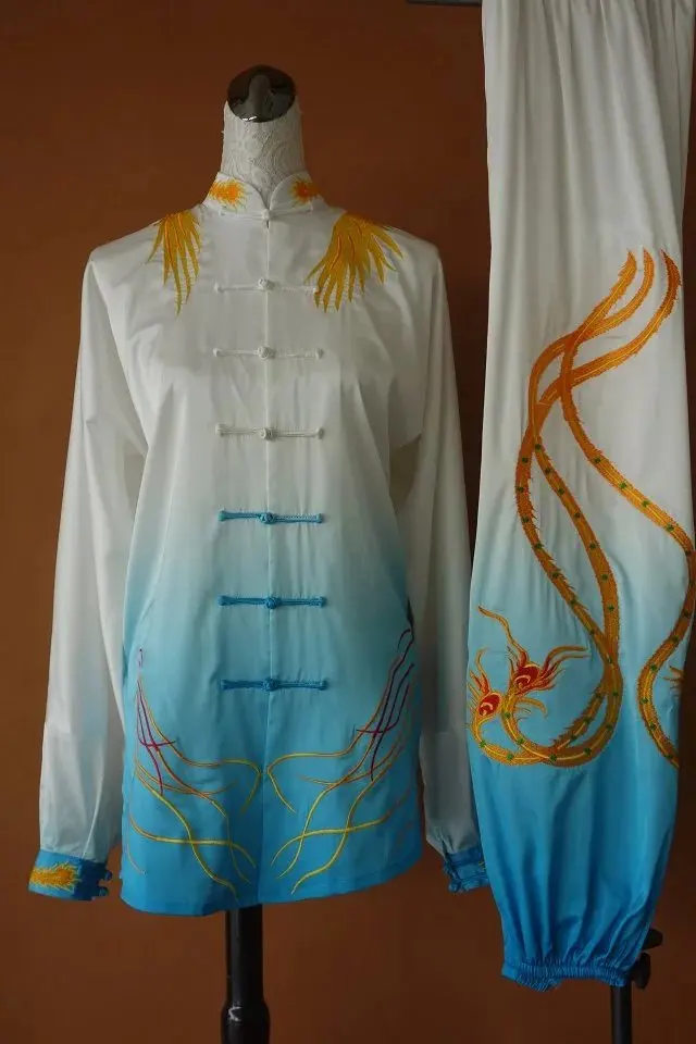 Taichi Taiji Martial Arts Competition Uniform Embroidered Kungfu Taolu Tailor Made CCWUSHU Clothing for Competitors