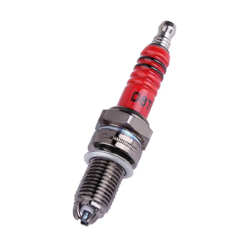 D8TC High Performance 3-Electrode Ignition Motorcycle Spark Plug for Honda for Yamaha Moto Accessories Reduce Carbon Deposition