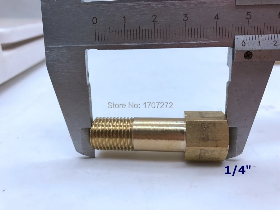 محول مقرنة نحاسية ملولبة 1/4 "1/8" ، آلة فتح الفم ، قالب تمديد الكابل