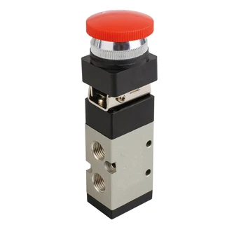 

1/4" MSV Series mechanical valve with convex round button MSV86522PPL