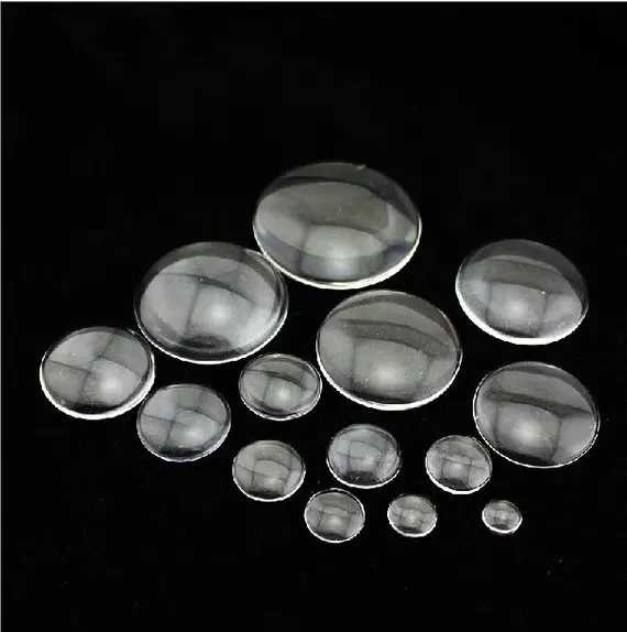 

100pcs 18mm Round Clear/Transparent Glass Cabochons/Cover Cabs,Pendants Domed for Photos,Cabochons,or Art,For Base Setting Tray