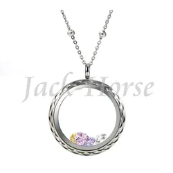 New arrival waterproof  316L stainless steel locket fashion floral designs glass living memory locket pendant