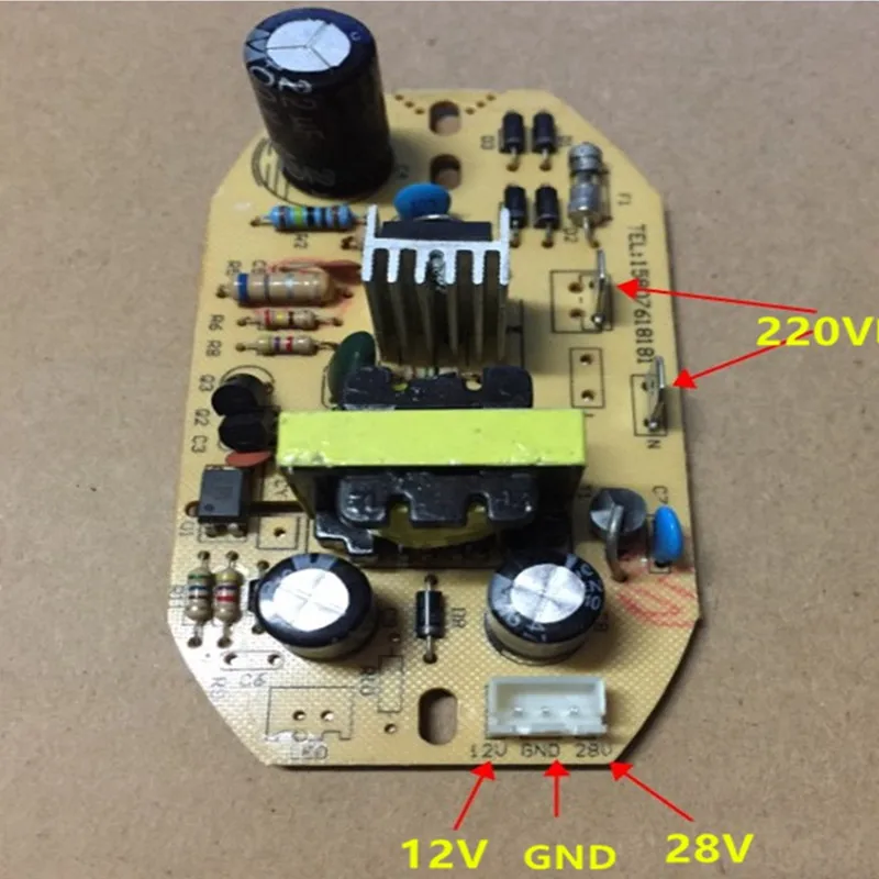 Replacement Humidifier Power Board Atomization Board 12v 28v Atomization Circuit Board Humidifier Parts Ultrasonic Atomizing