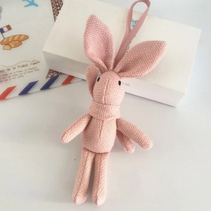 Cute Wishing Rabbit Keychain Animal Doll Cartoon Unicorn Plush Toy Rabbit Keychain For Children Baby Toy Birthday Christmas Gift