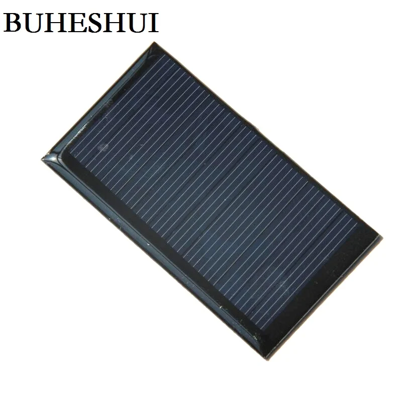 BUHESHUI modul sel matahari polikristalin Mini, pengisi daya Panel surya DIY 0.5W 6V untuk pengisian daya baterai 3.7V 80*45*3MM 10 buah