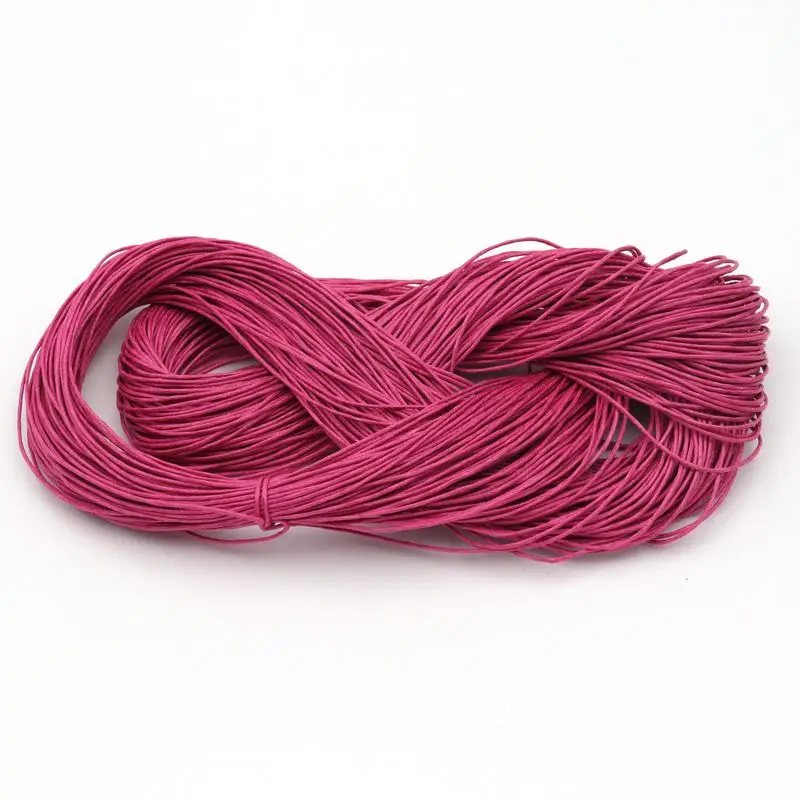 10 Meter 1mm Waxed Cotton Beading Cord Rope Threads For Making Bracelet Necklace Jewelry Decorative Handcraft Accessories