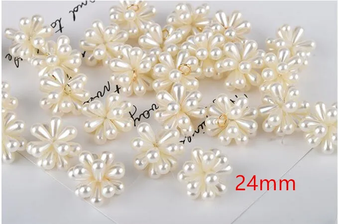 Min order 10pcs/lot water drop/rounds bead decoration handmade round balls flowers shape beads for diy jewerly earring accessory