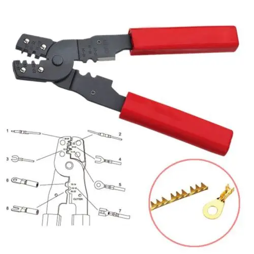 متعددة الوظائف HS-202B المحمولة اليد العقص أداة ذو طيات محطات Crimpper