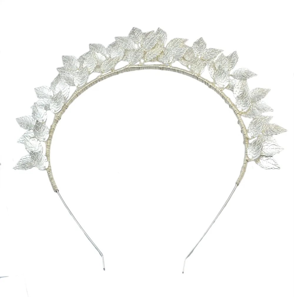 Luxury Greek Bride Headband Gold Color Metal Leaf Headress Hair Band Tiara Crown Wedding Accessories Head Jewelry Gift For Women