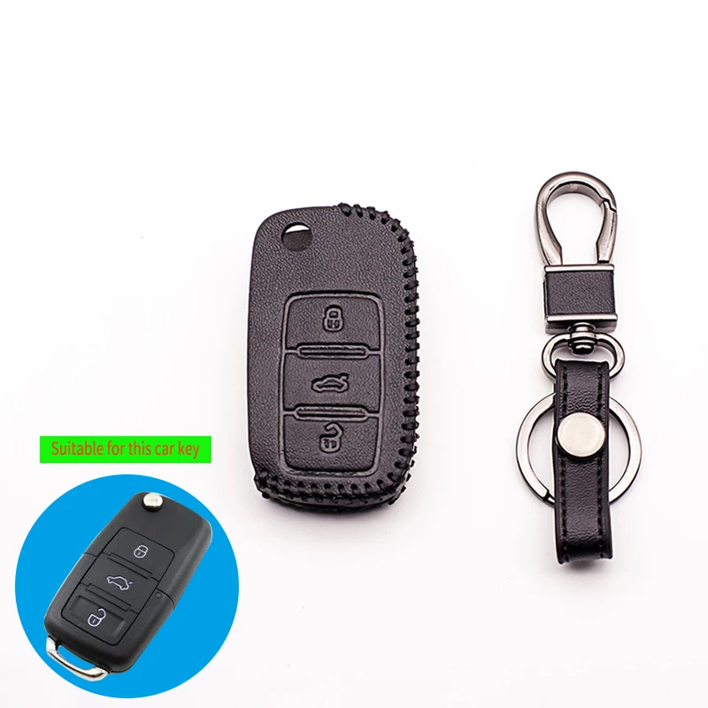 Hot sale Exquisite handmade leather key case For Volkswagen for Skoda Octavia A5 Fabia Rapid Superb Citigo Yeti remote control