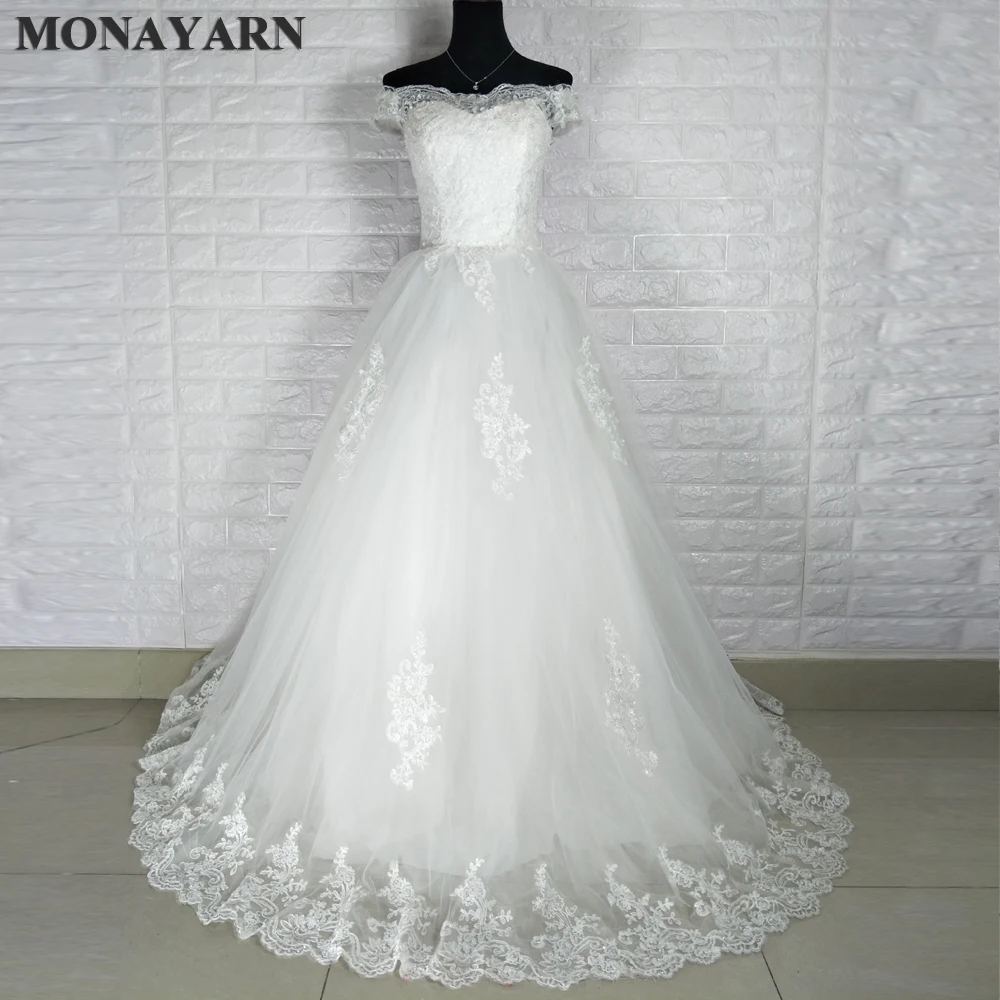 Free shipping 2017 new design high quality wedding white princess wedding fashion sexy word Vestidos De Novia can be customized