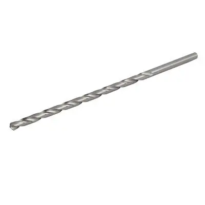 8.5mm di Perforazione Dia 250mm Lunghezza HSS Rotonda Gambo Torsione Punta del trapano Tono Argento