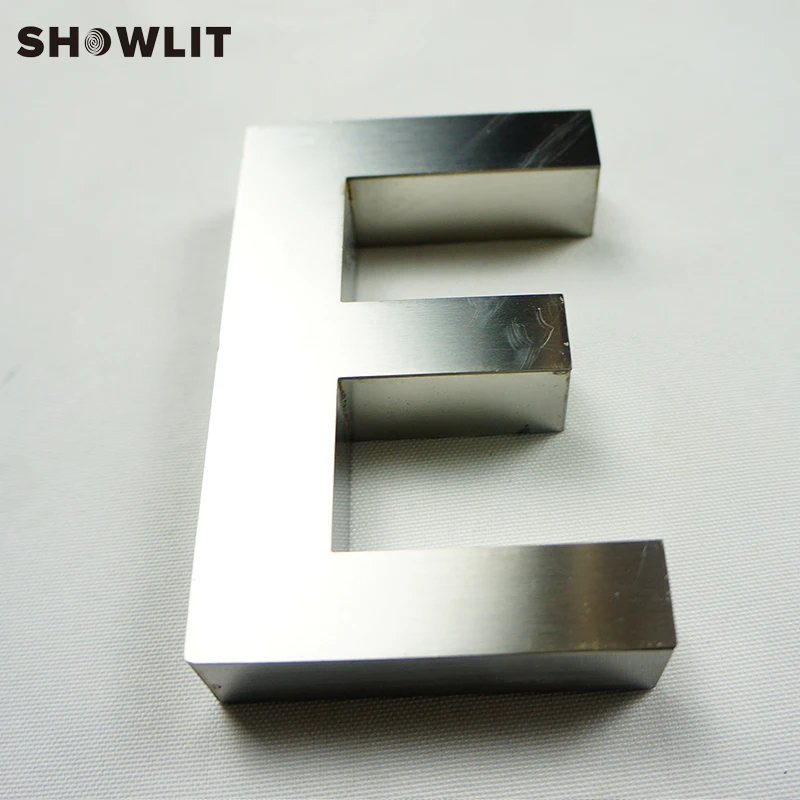 1'' Thickness Brushed Stainless Steel Custom 3D Letter