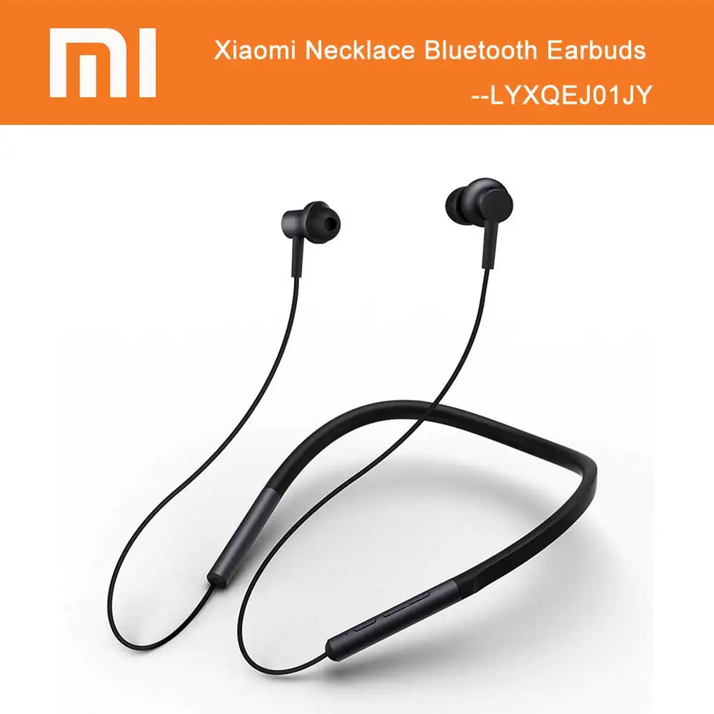 

Original Xiaomi Mi Bluetooth Earphones Necklace Sports Earbuds Wireless Earphone with Micro Noise Cancelling for Android iOS